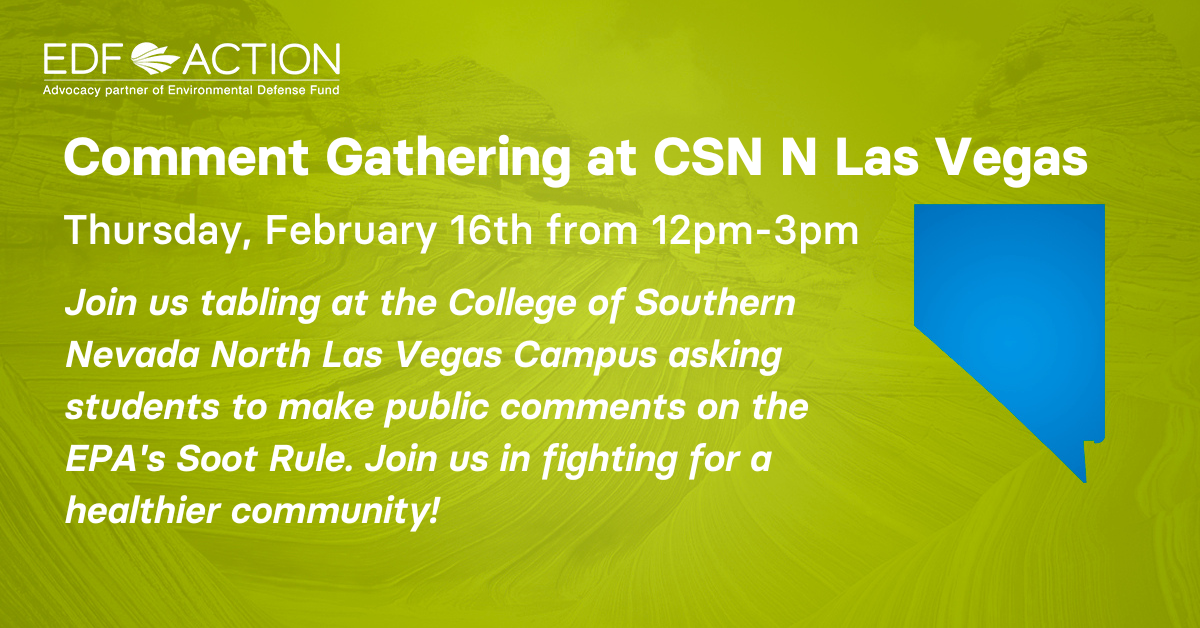Comment Gathering at CSN North Las Vegas · Climate Action Campaign